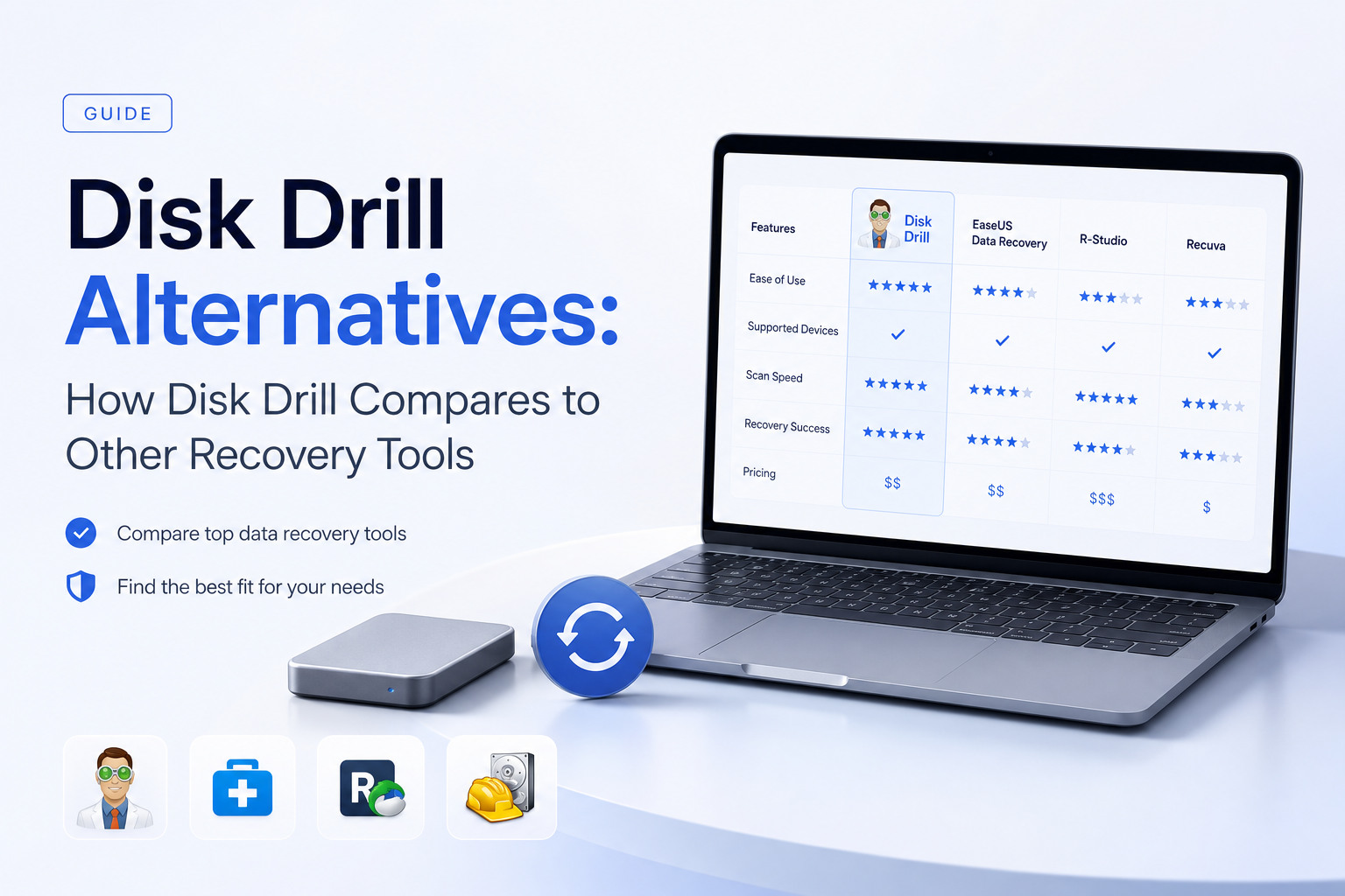 Disk Drill Alternatives: How Disk Drill Compares to Other Recovery Tools