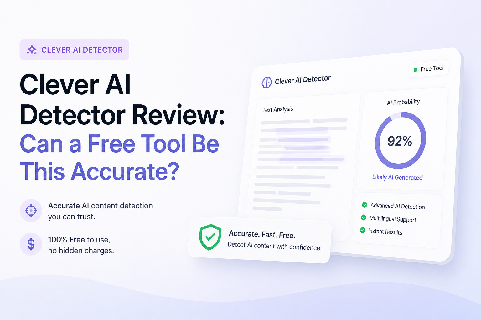 Clever AI Detector Review: Can a Free Tool Be This Accurate?