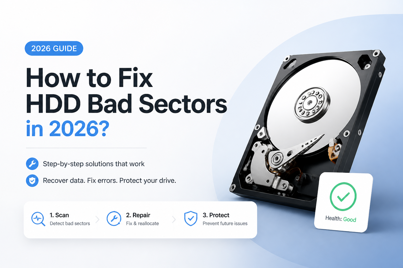 How to Fix HDD Bad Sectors in 2026?