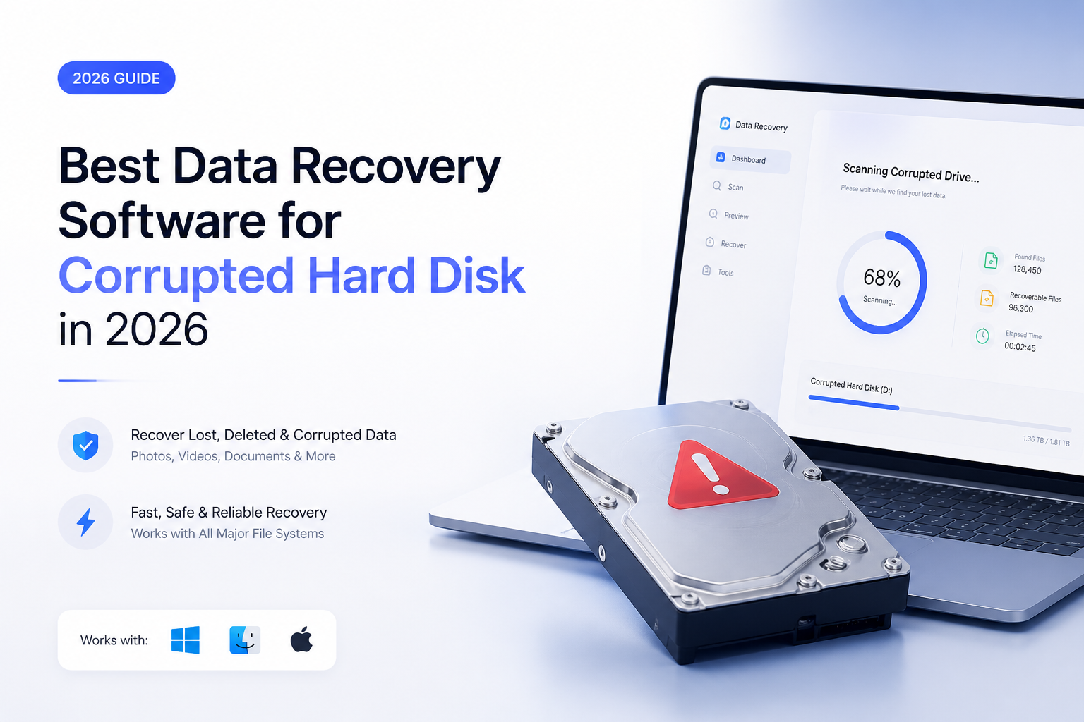 Best Data Recovery Software for Corrupted Hard Disk in 2026
