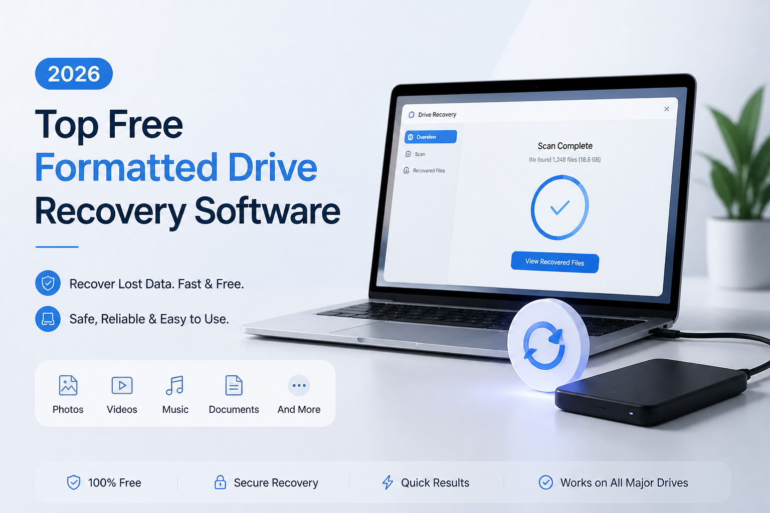 Top Free Formatted Drive Recovery Software in 2026